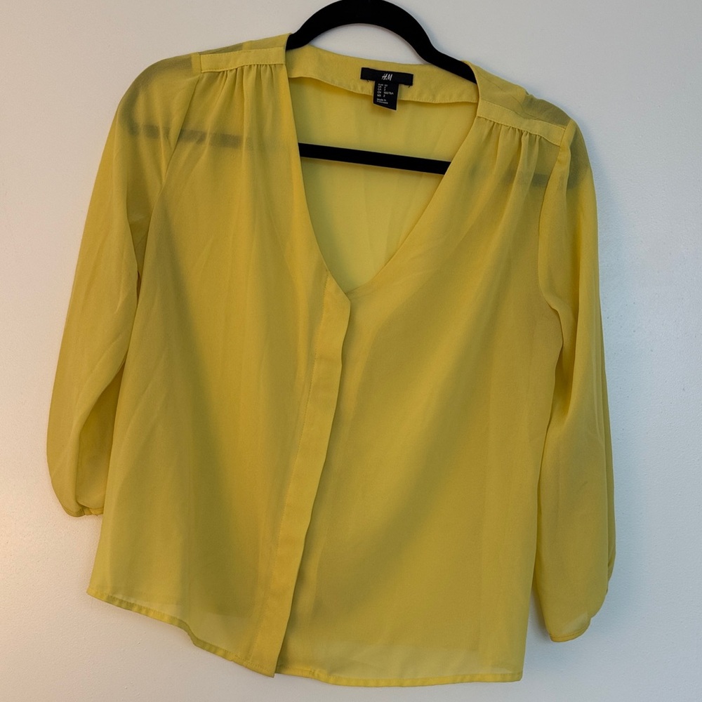 H&M Sunny Yellow Blouse